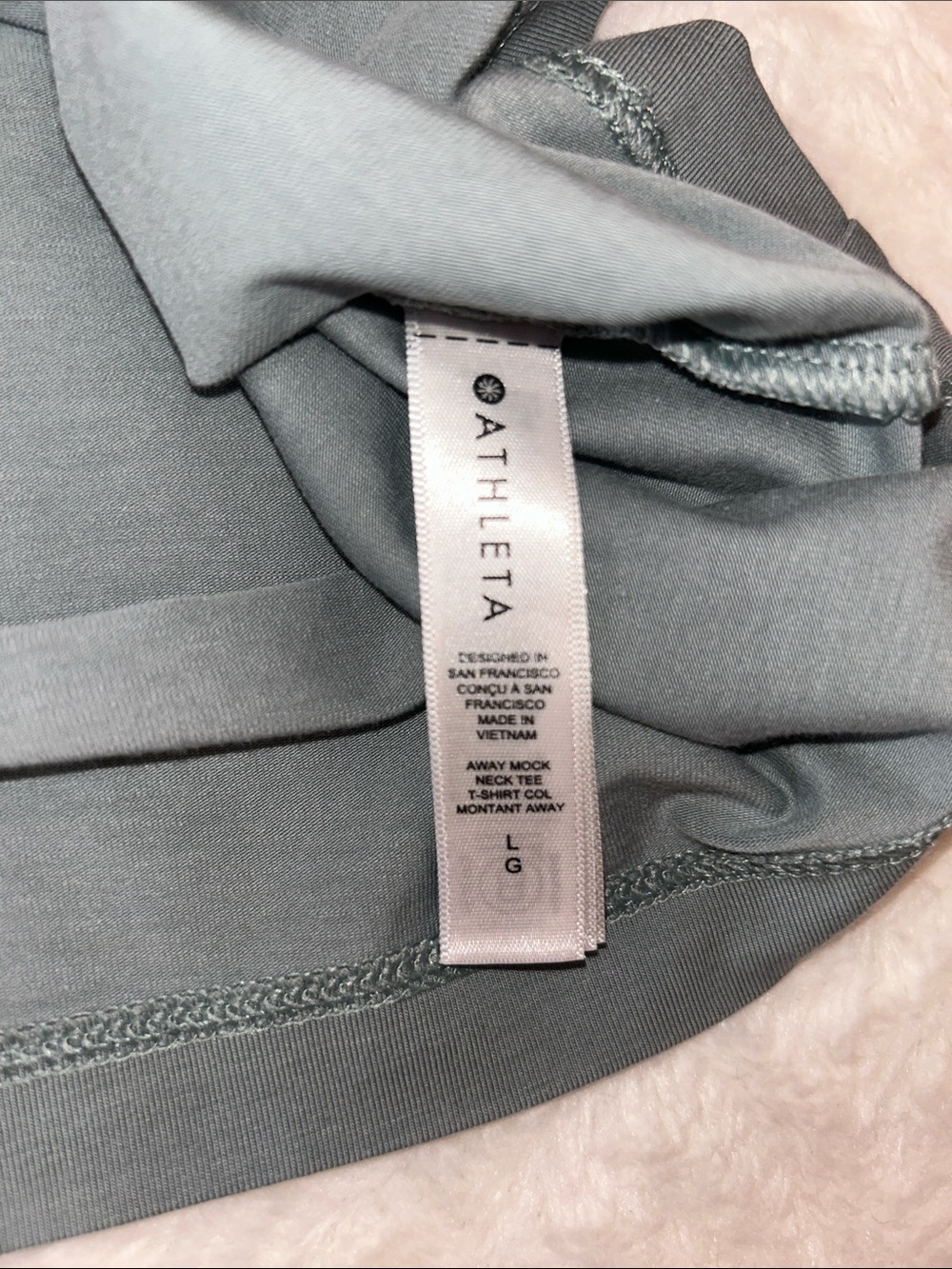Athleta Cap Sleeve Mock Neck Tee - Slate Blue - Picture 8 of 10